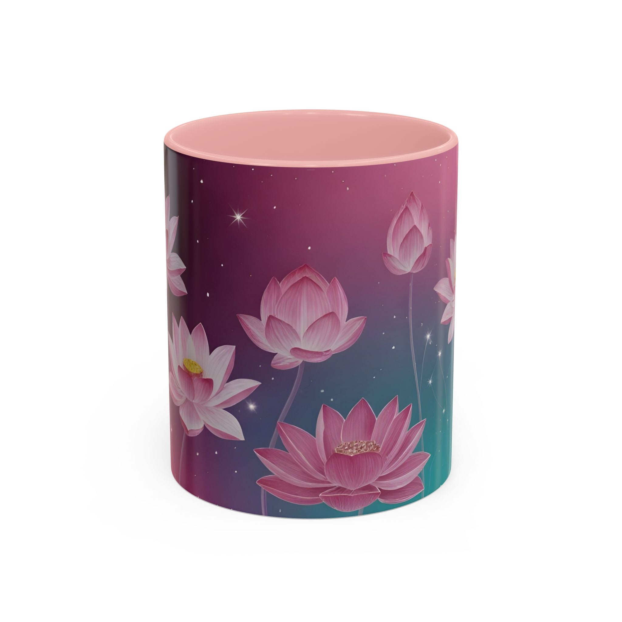 Lotus Blossom Accent Coffee Mug