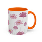 Lotus Floral Accent Mug