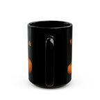 Fall Pumpkin Black Mug