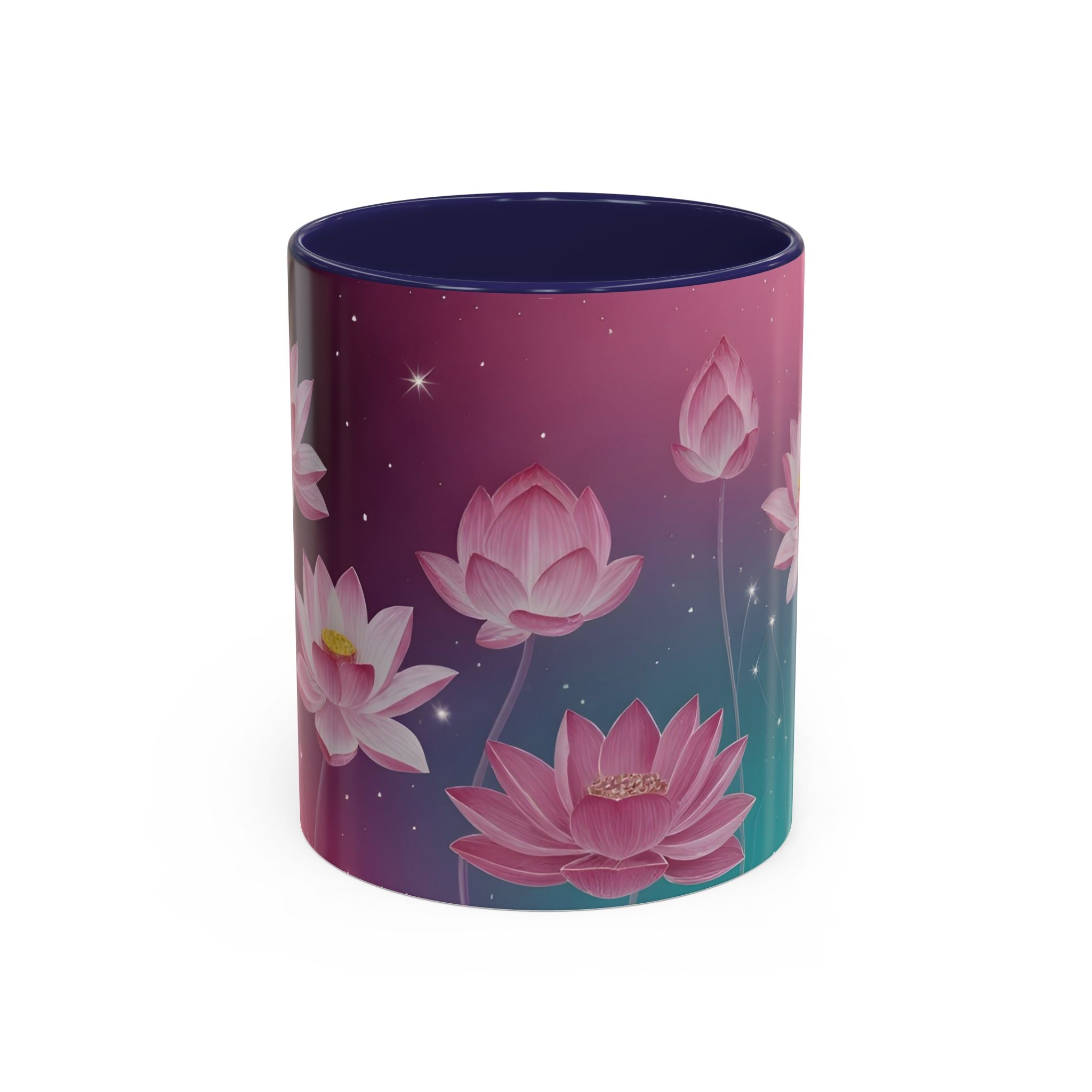 Lotus Blossom Accent Coffee Mug