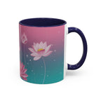 Lotus Blossom Accent Coffee Mug