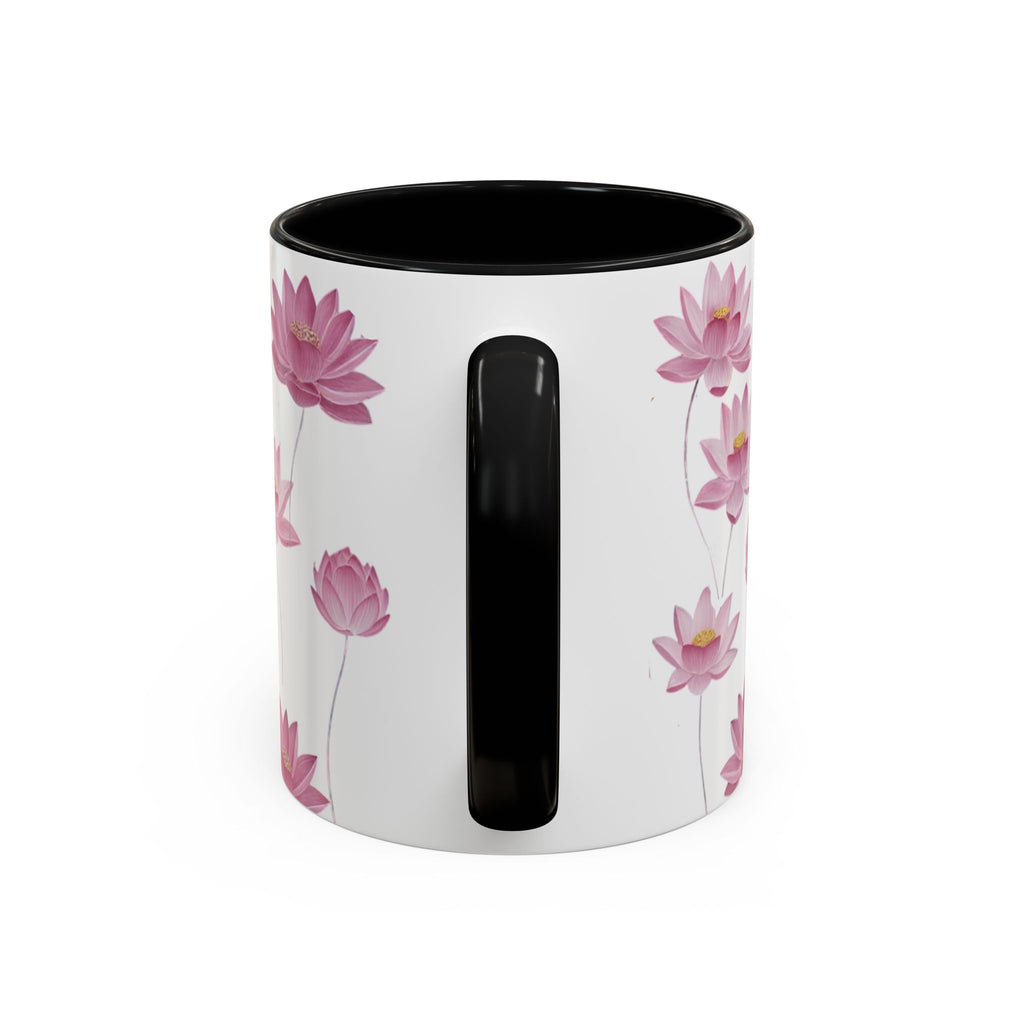 Lotus Floral Accent Mug
