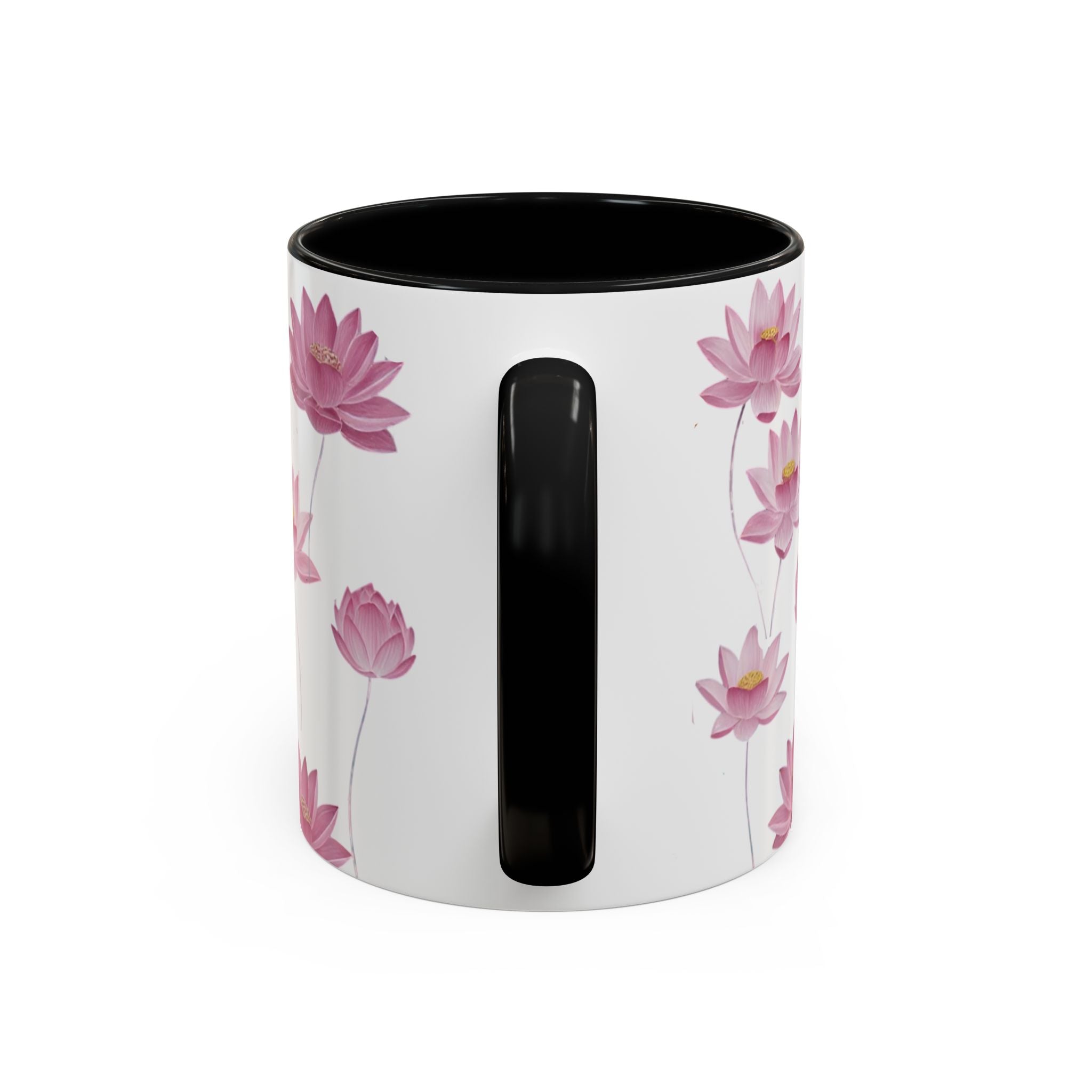 Lotus Floral Accent Mug