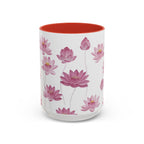 Lotus Floral Accent Mug