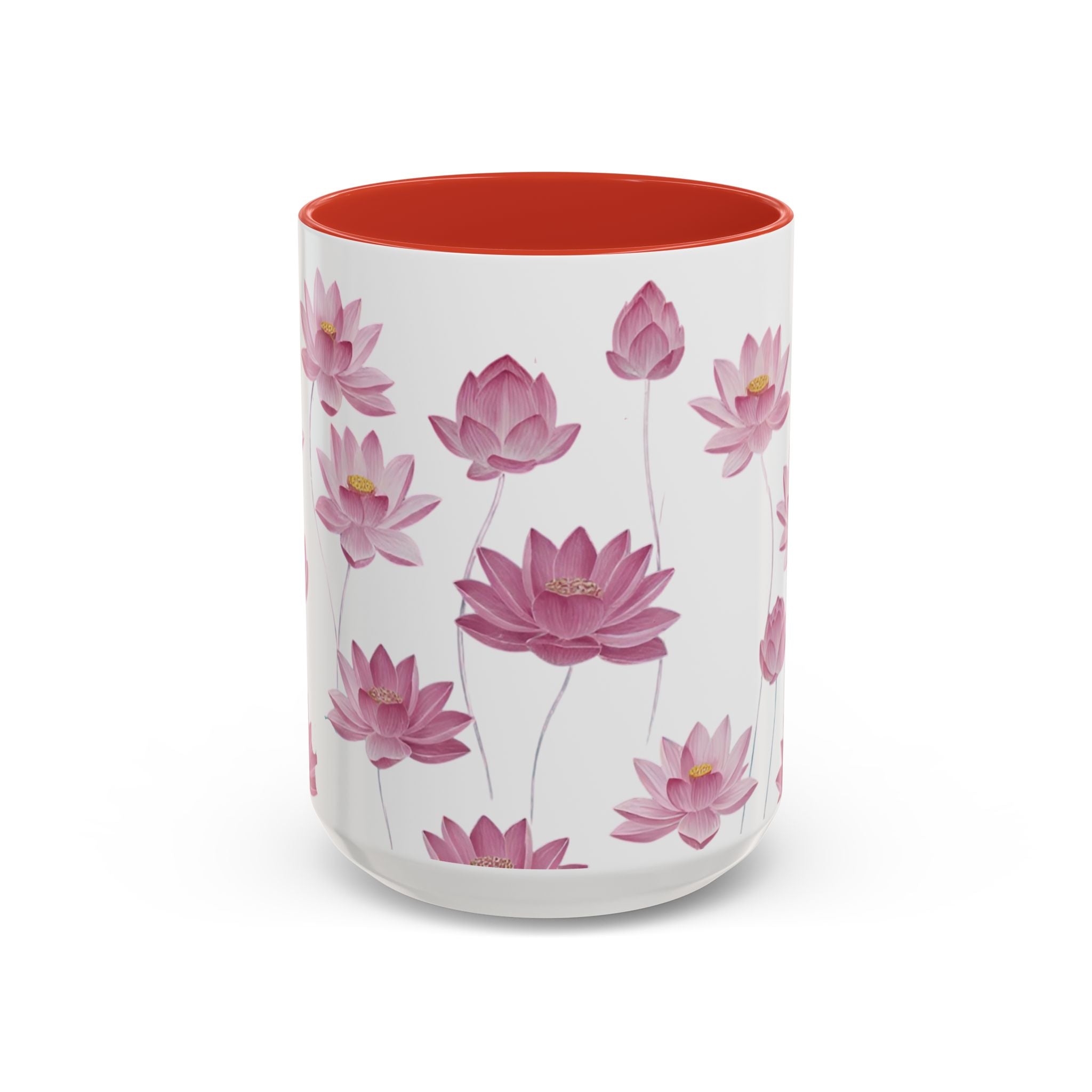 Lotus Floral Accent Mug