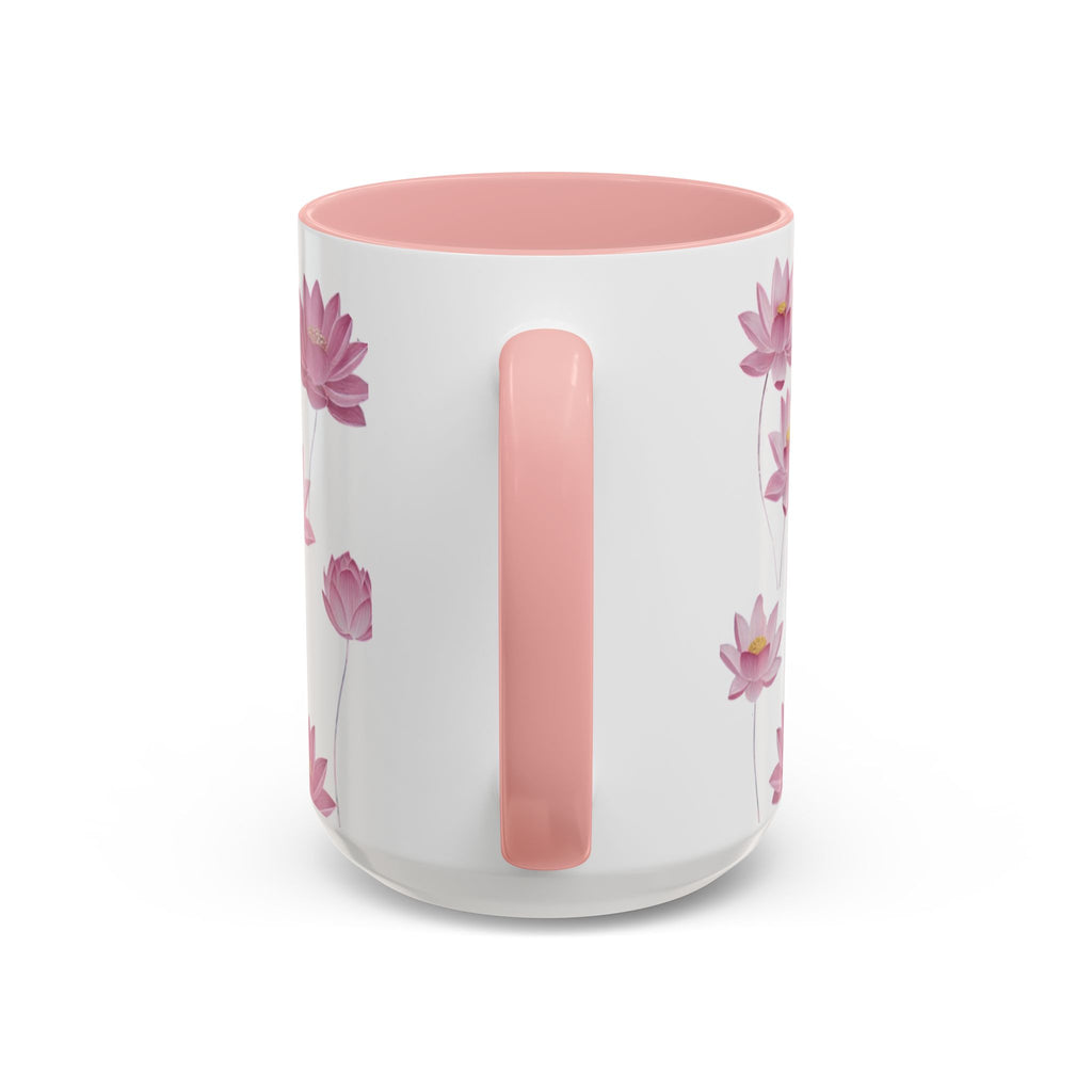 Lotus Floral Accent Mug