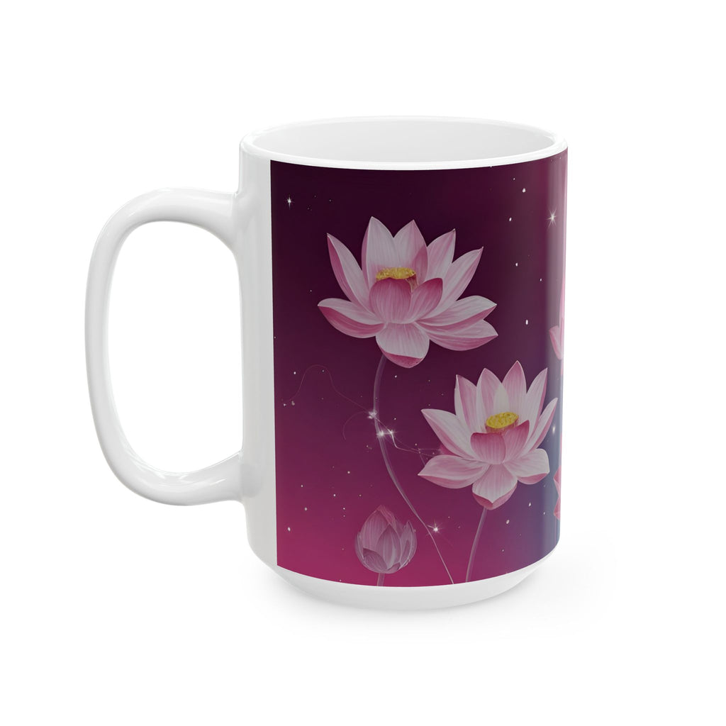 Lotus Blossom Ceramic Mug