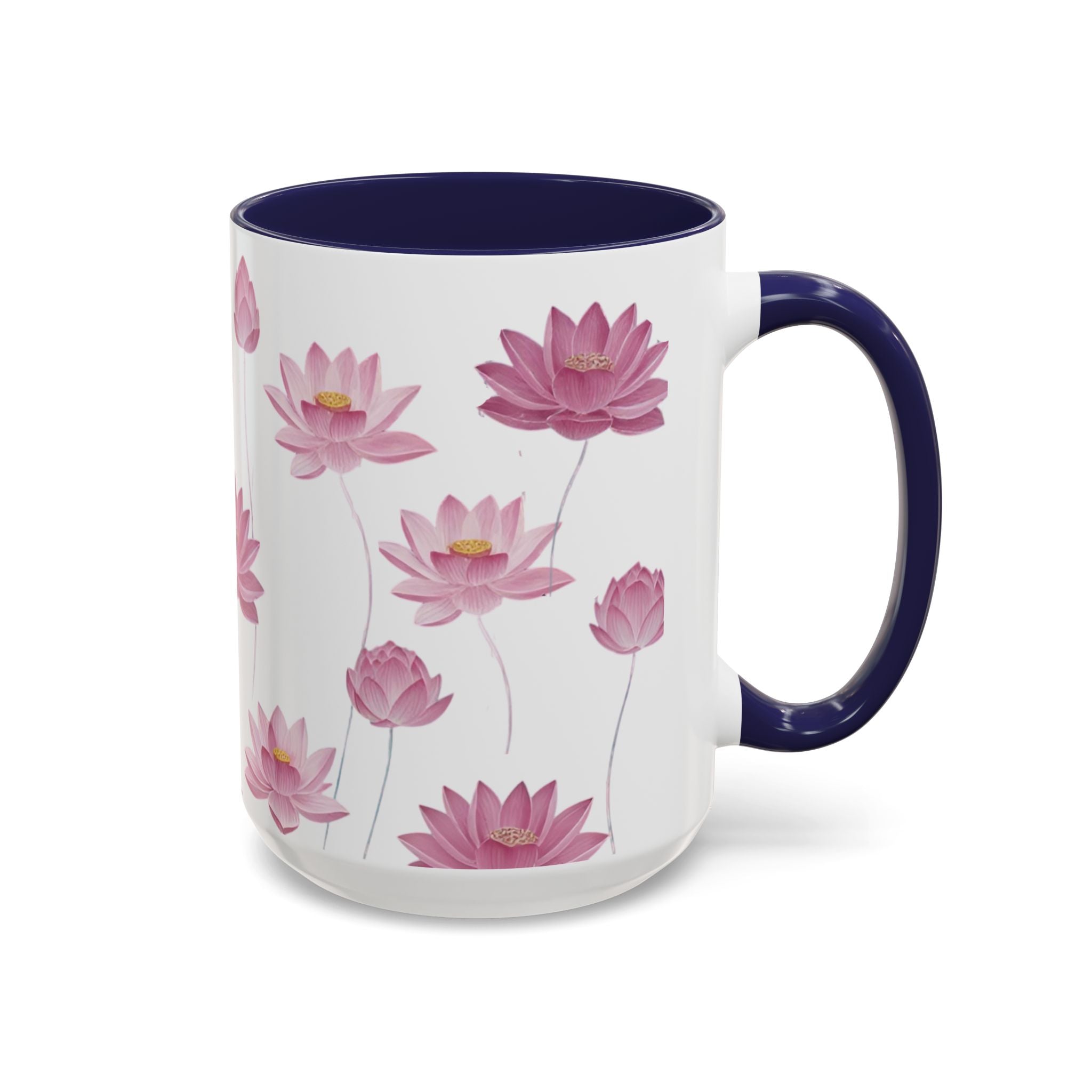 Lotus Floral Accent Mug