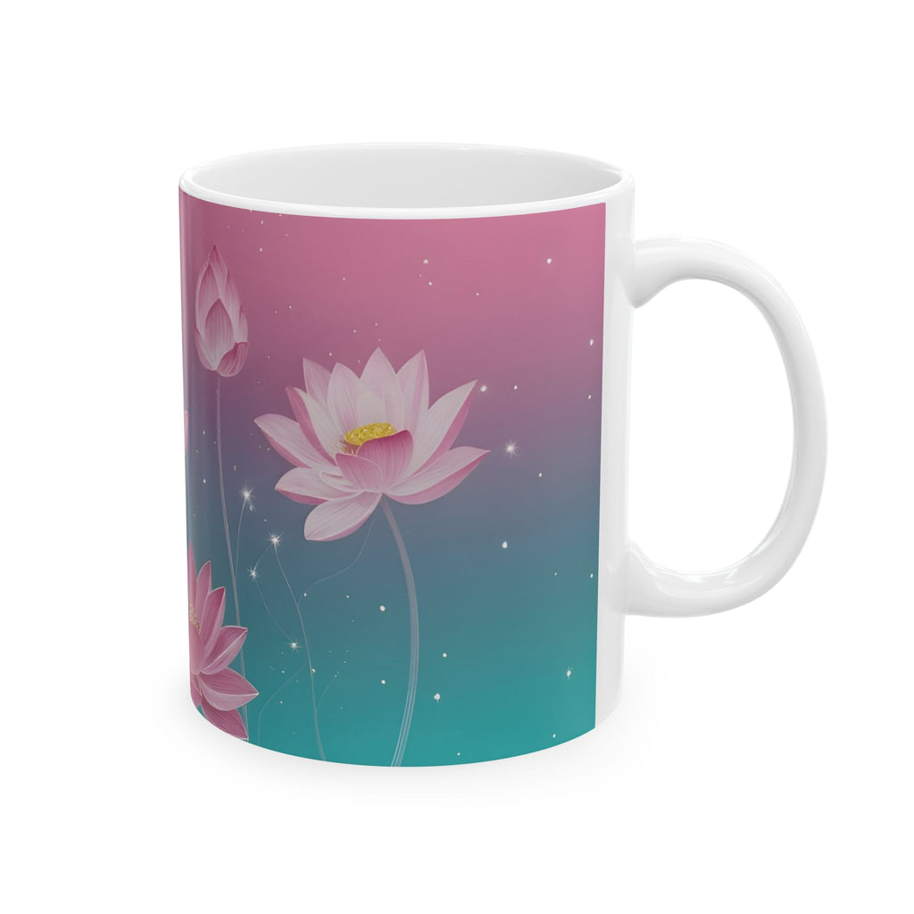 Lotus Blossom Ceramic Mug