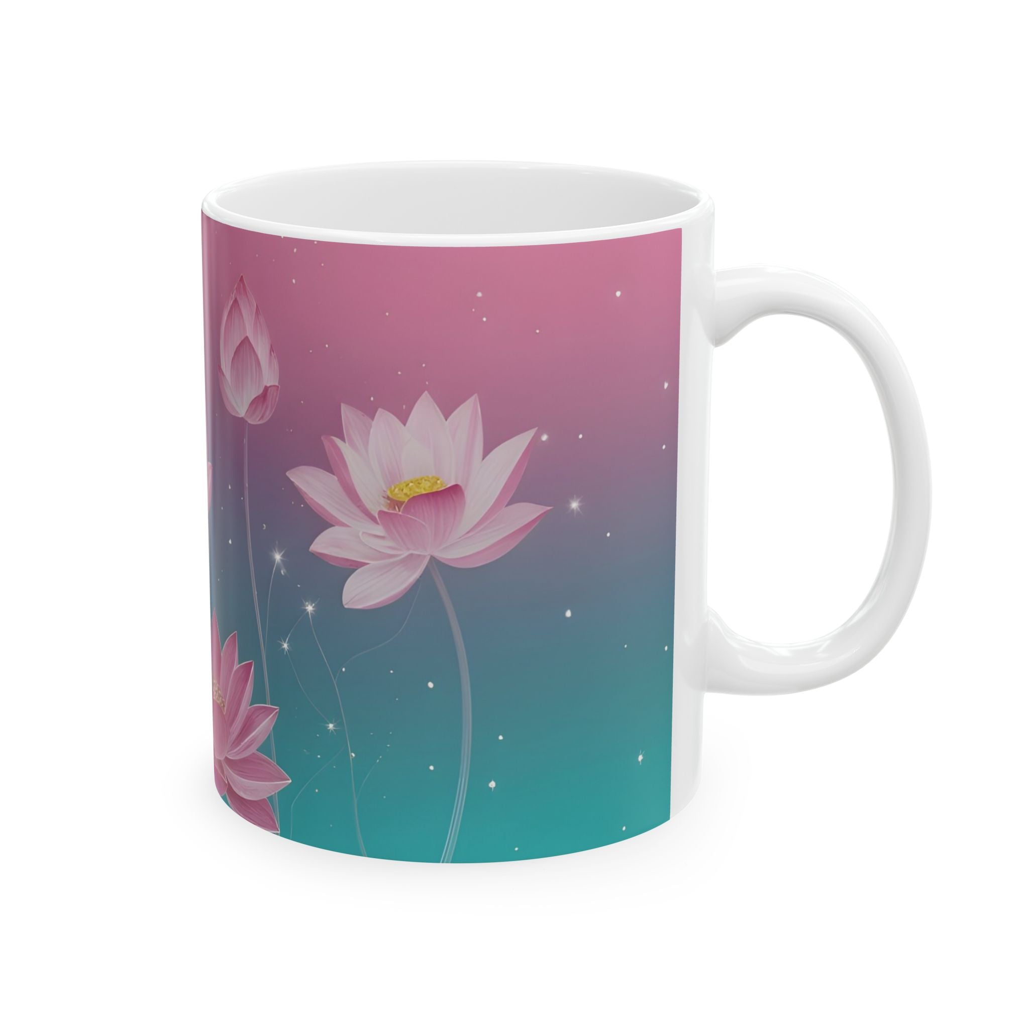 Lotus Blossom Ceramic Mug