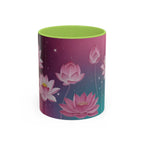 Lotus Blossom Accent Coffee Mug