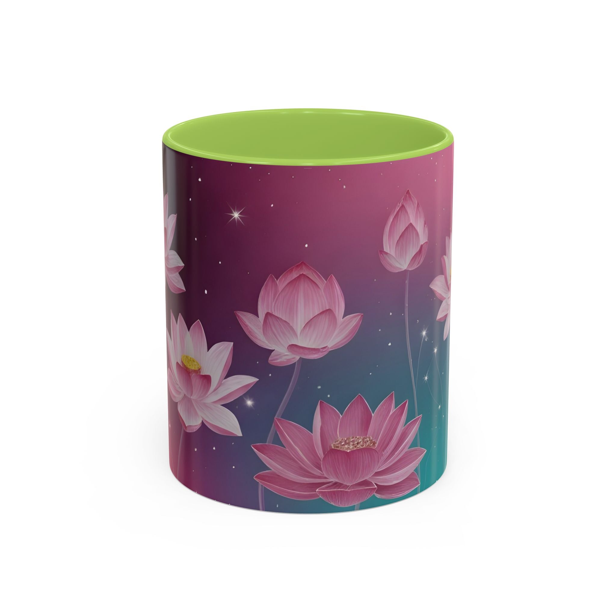 Lotus Blossom Accent Coffee Mug
