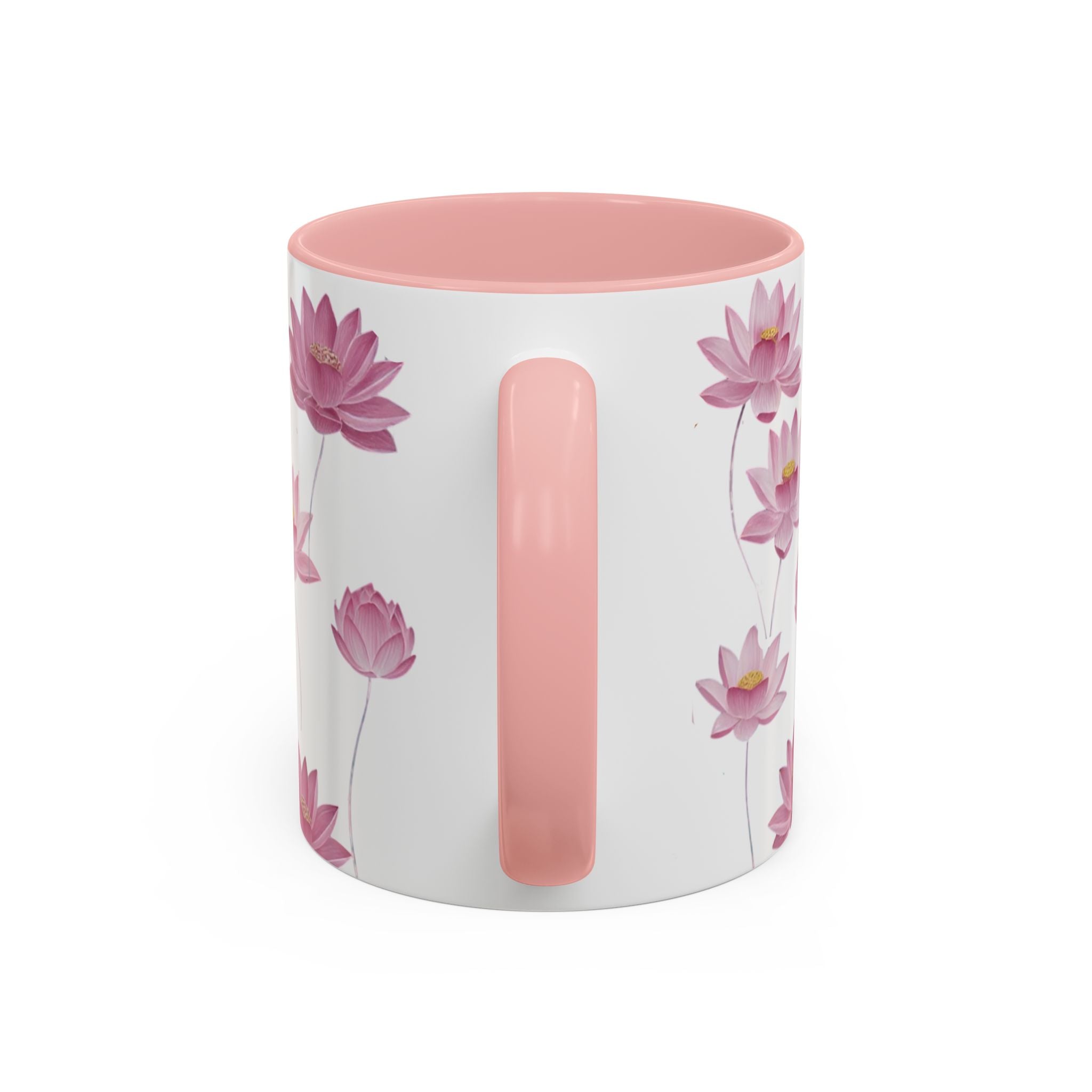 Lotus Floral Accent Mug