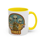 Retro Vibes Alien Accent Mug