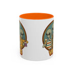 Retro Vibes Alien Accent Mug