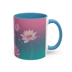 Lotus Blossom Accent Coffee Mug