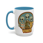 Retro Vibes Alien Accent Mug