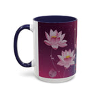 Lotus Blossom Accent Coffee Mug