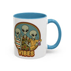 Retro Vibes Alien Accent Mug