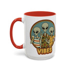 Retro Vibes Alien Accent Mug