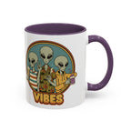 Retro Vibes Alien Accent Mug