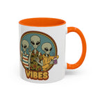 Retro Vibes Alien Accent Mug
