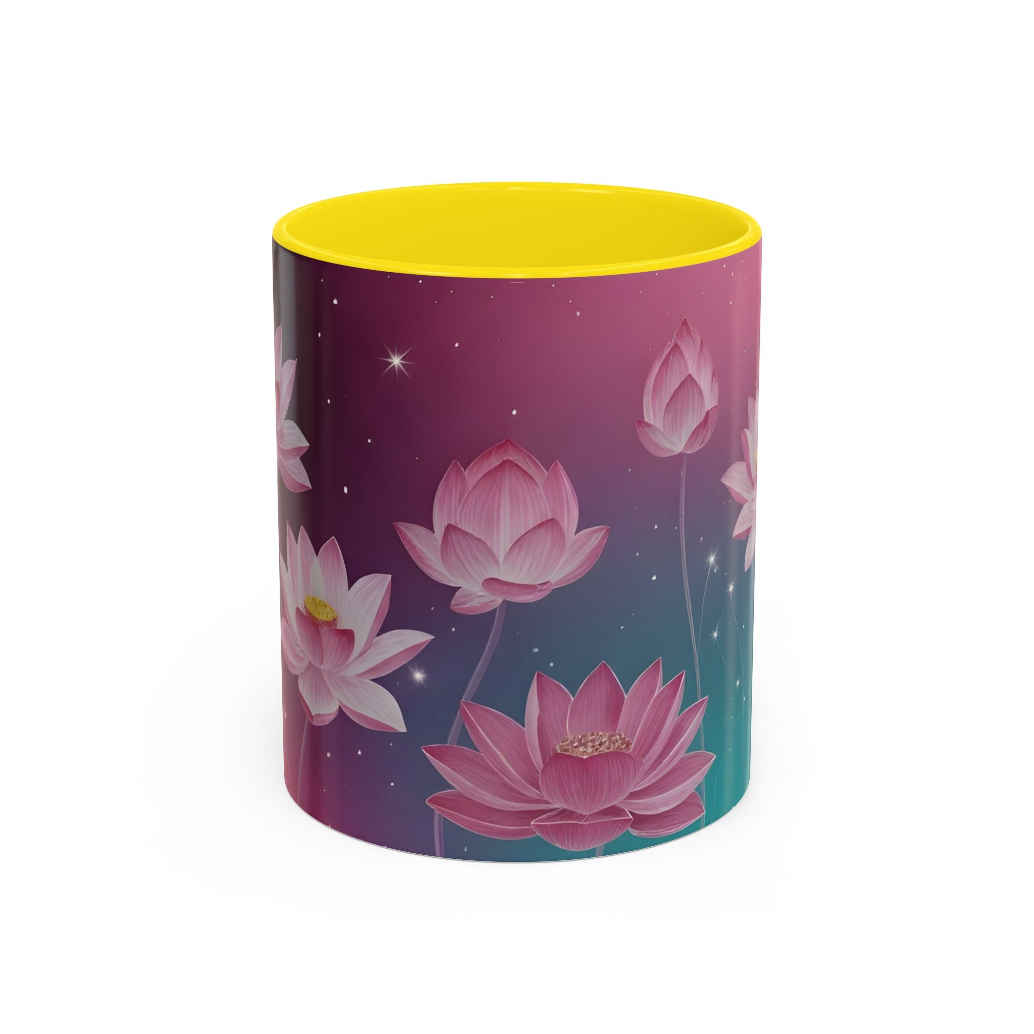 Lotus Blossom Accent Coffee Mug