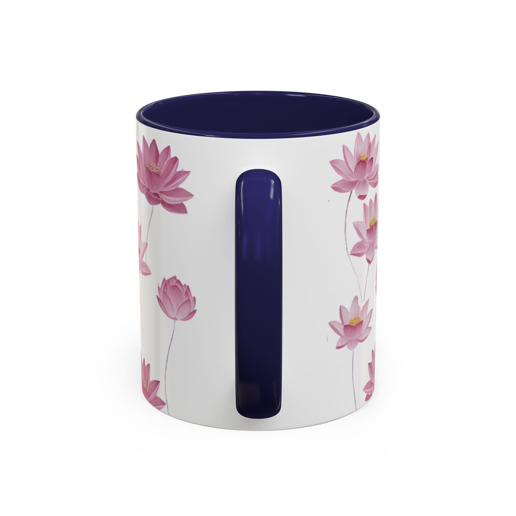 Lotus Floral Accent Mug