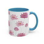 Lotus Floral Accent Mug
