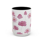 Lotus Floral Accent Mug