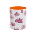 Lotus Floral Accent Mug