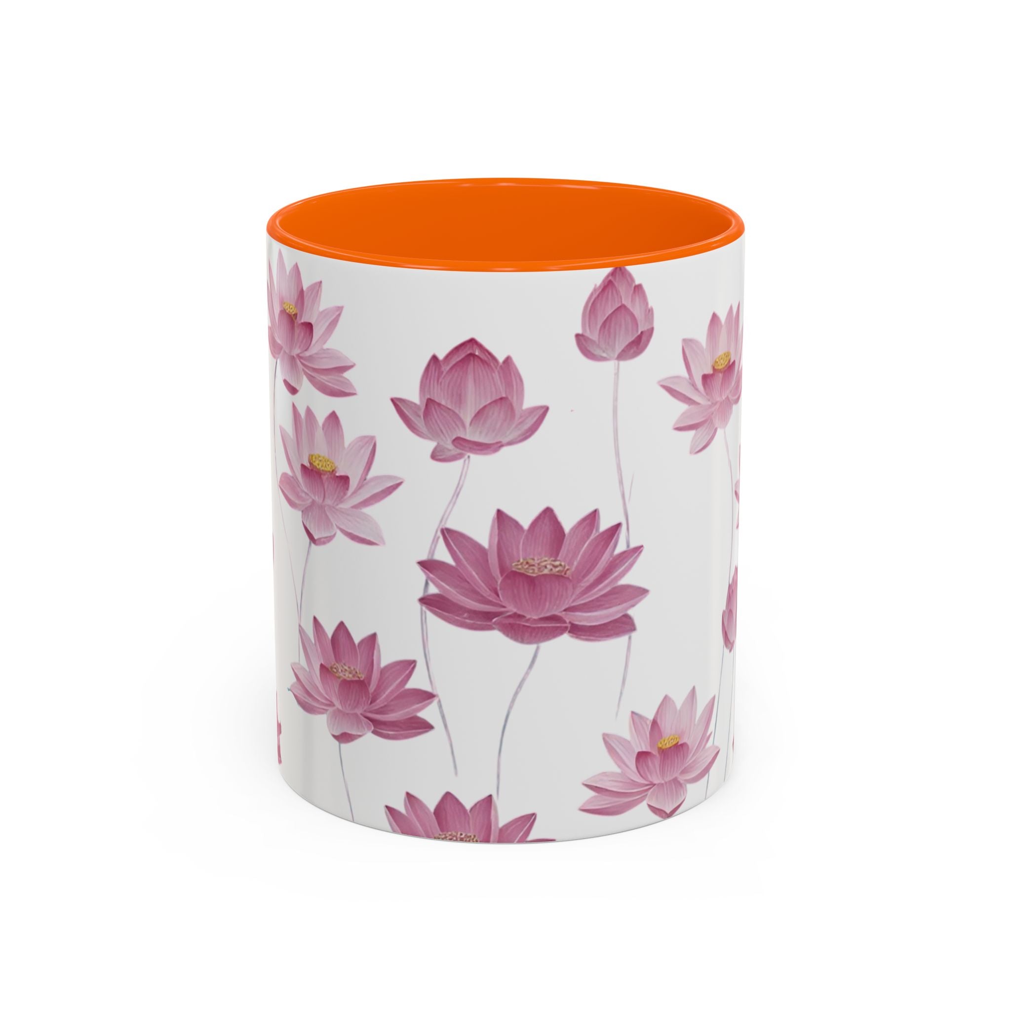 Lotus Floral Accent Mug