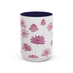 Lotus Floral Accent Mug