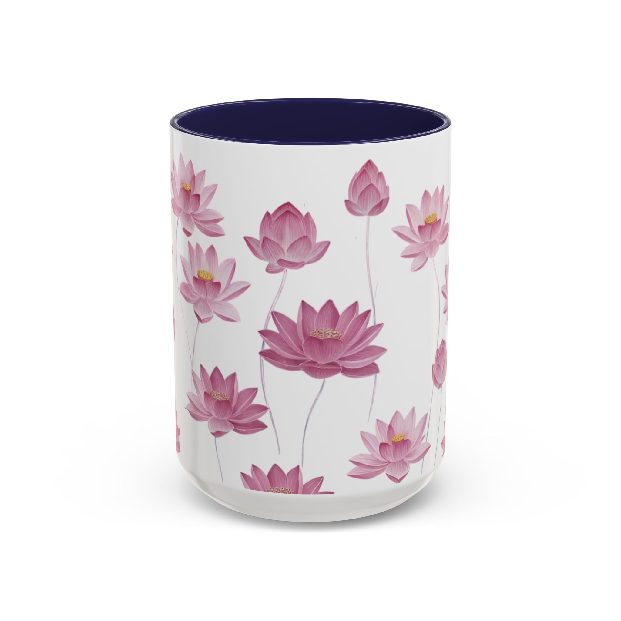 Lotus Floral Accent Mug