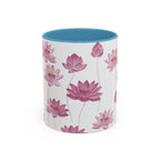Lotus Floral Accent Mug