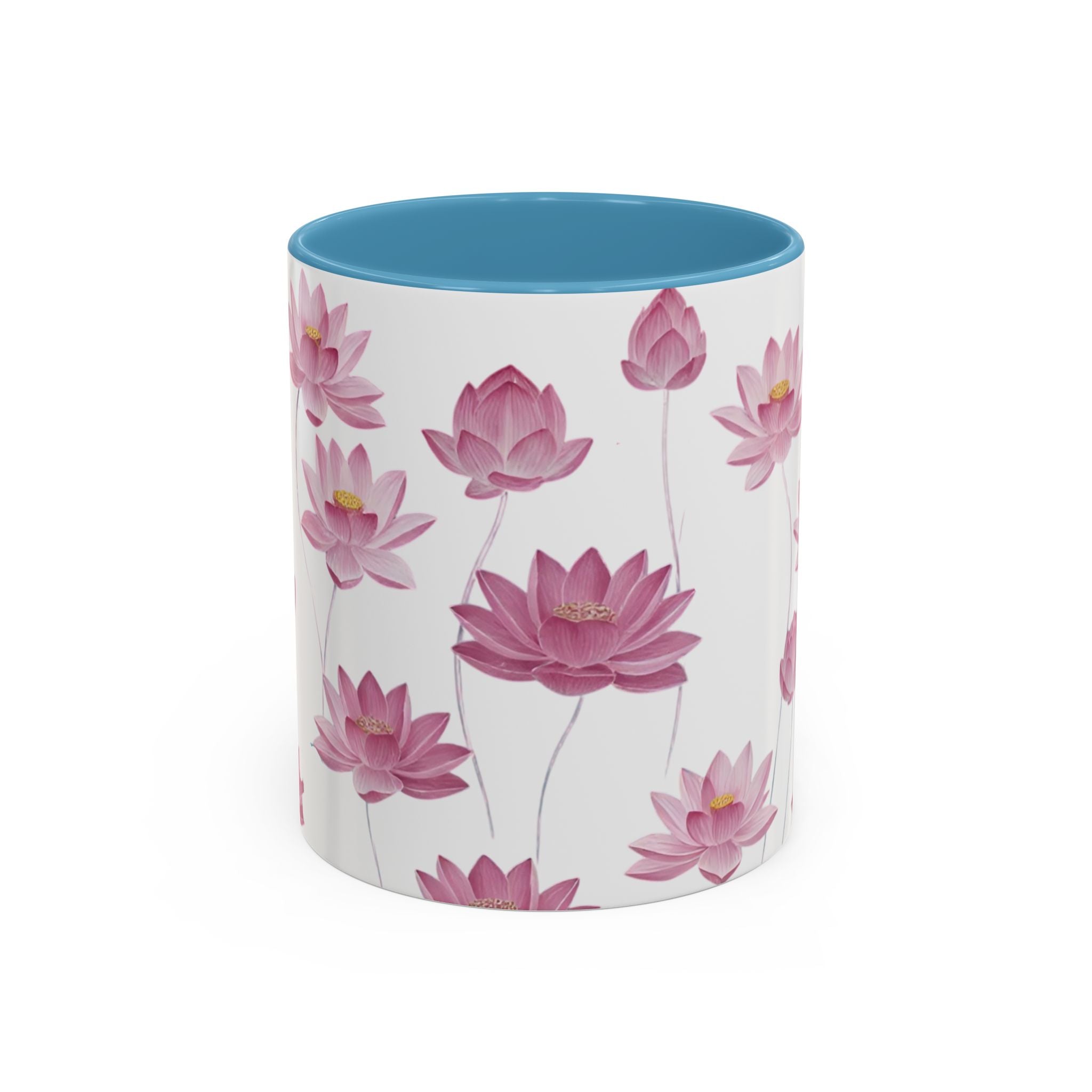 Lotus Floral Accent Mug