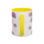 Lotus Floral Accent Mug