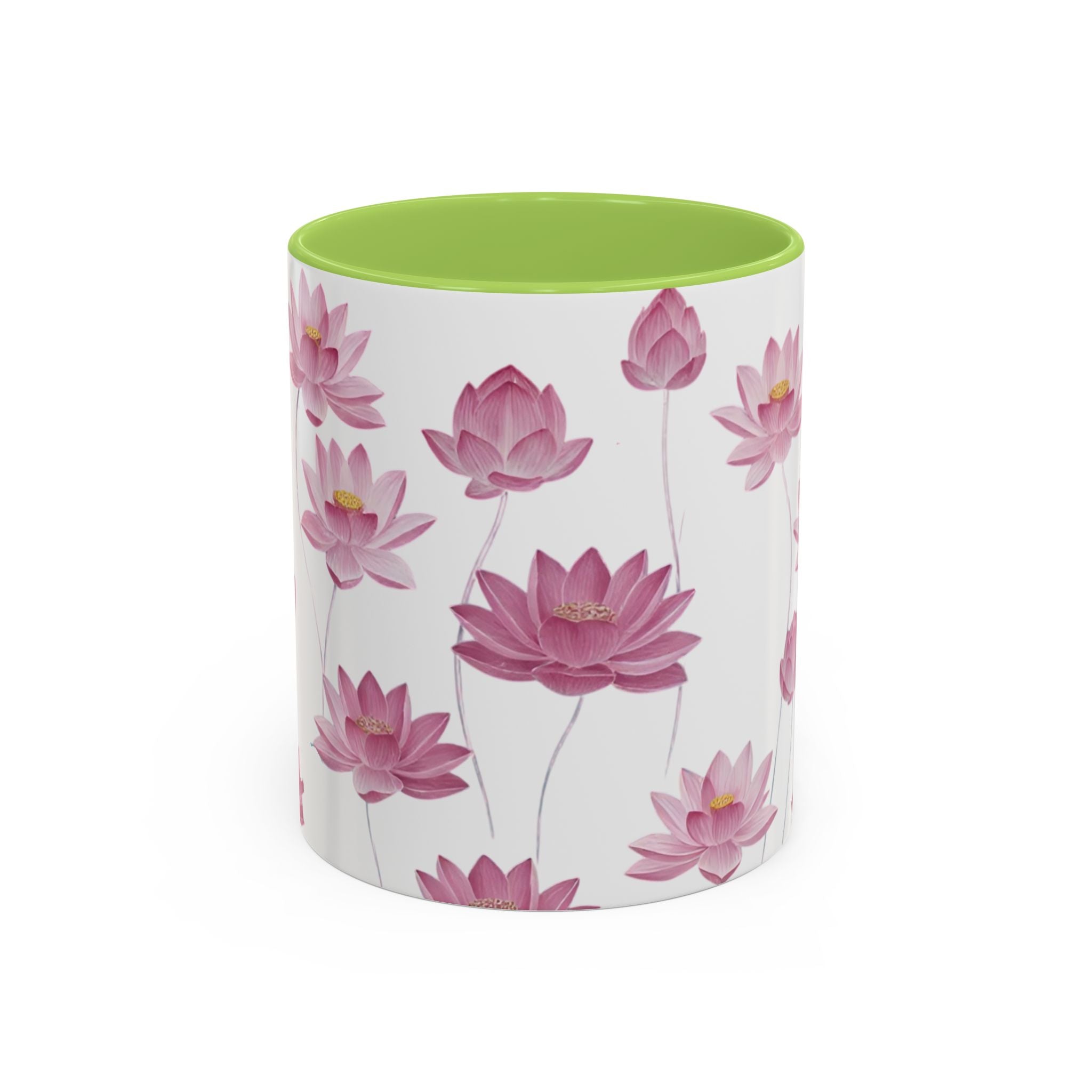 Lotus Floral Accent Mug