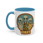Retro Vibes Alien Accent Mug