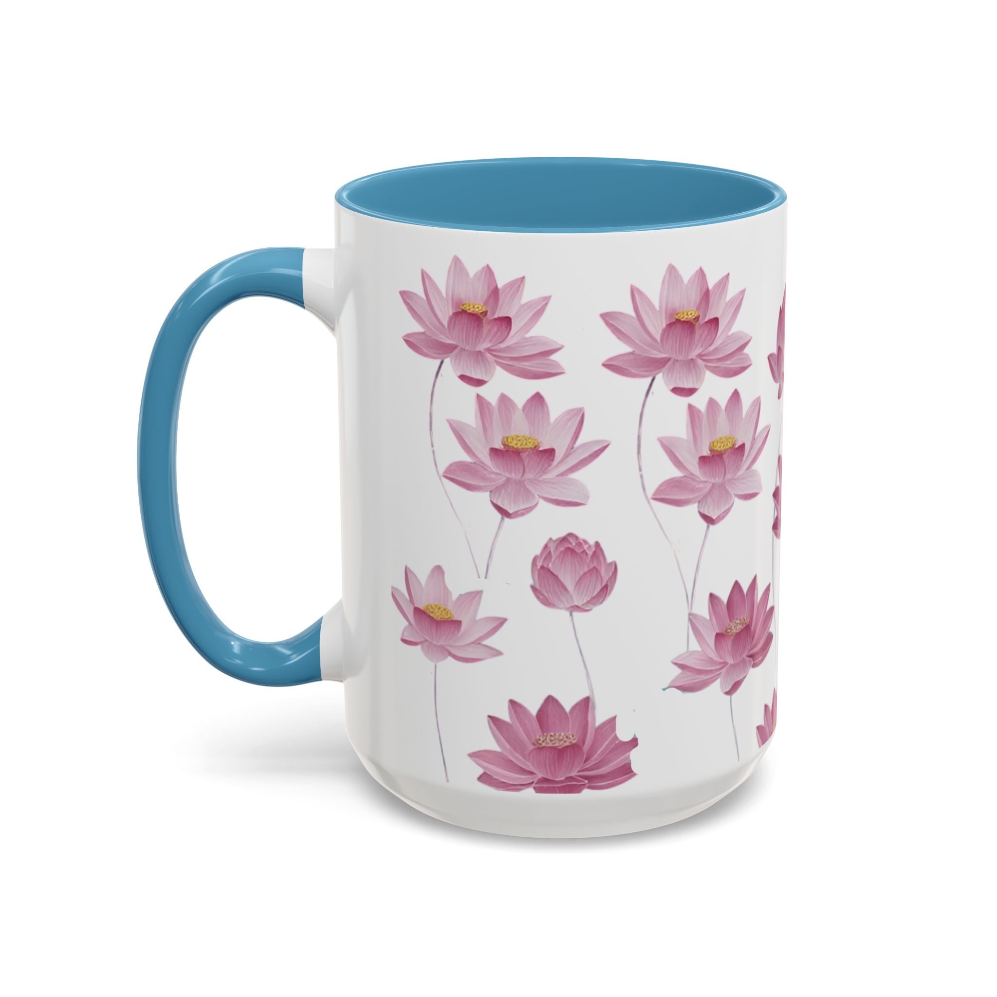 Lotus Floral Accent Mug