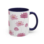 Lotus Floral Accent Mug
