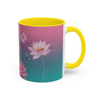 Lotus Blossom Accent Coffee Mug