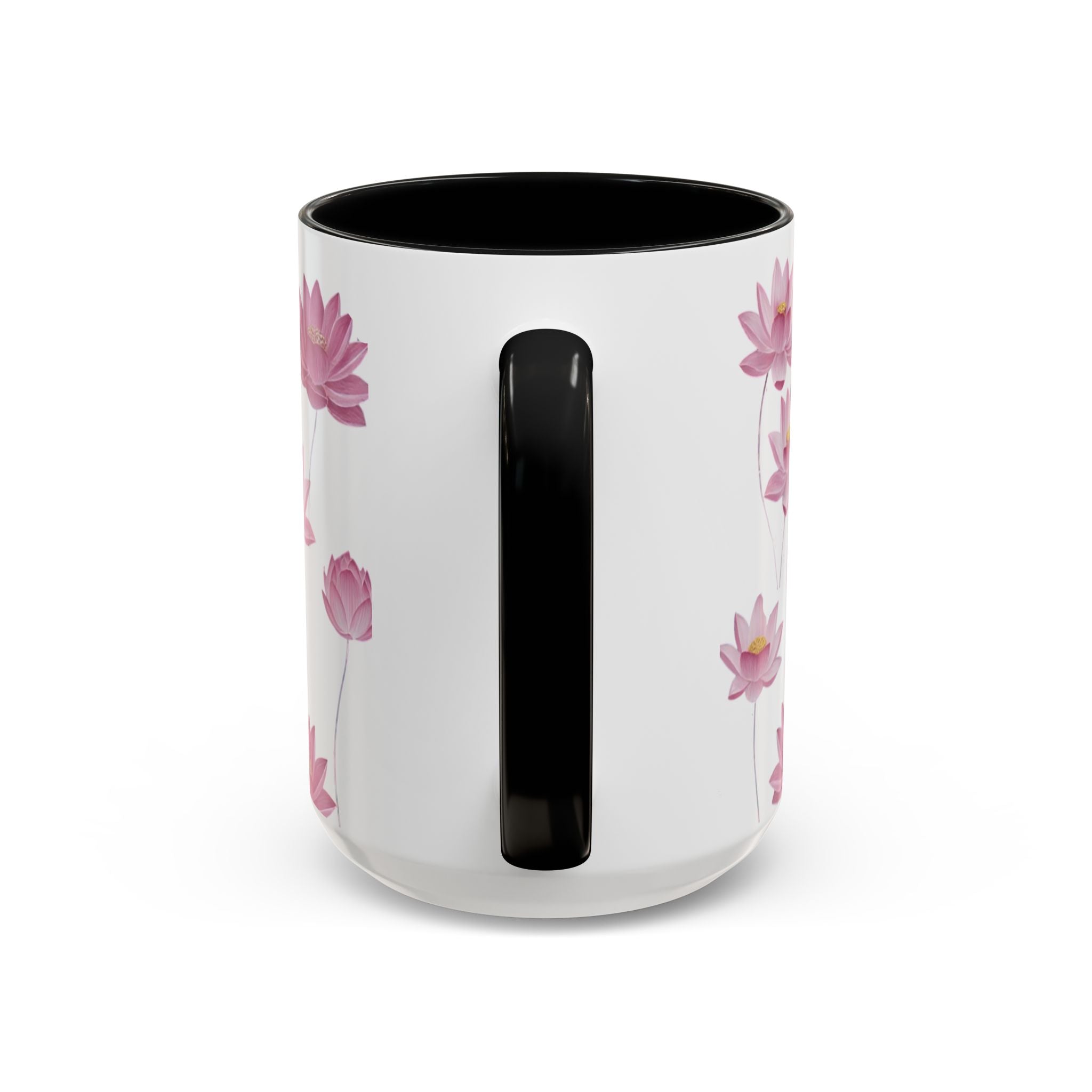 Lotus Floral Accent Mug