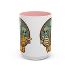 Retro Vibes Alien Accent Mug