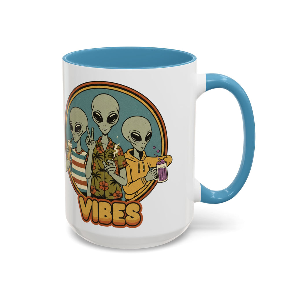 Retro Vibes Alien Accent Mug