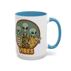 Retro Vibes Alien Accent Mug