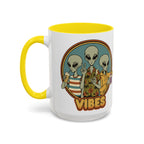 Retro Vibes Alien Accent Mug