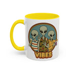 Retro Vibes Alien Accent Mug