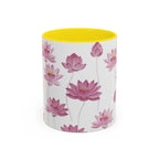 Lotus Floral Accent Mug