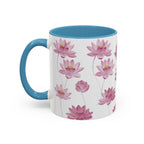 Lotus Floral Accent Mug